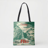 Weihnachtskirche, Schnee im Winter Tasche (Vorderseite)