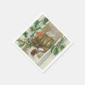 Weihnachtskirche Serviette (Ecke)