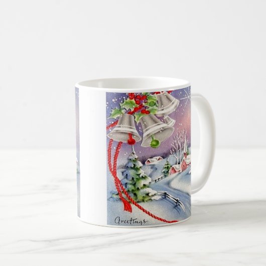 Weihnachtskirche Silver Bells North Star Kaffeetasse (VorderseiteRechts)