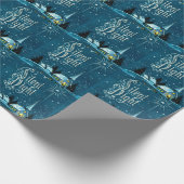 Weihnachtskirche Stille Nacht Geschenkpapier (Ecke)