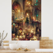 Weihnachtskirche, Weihnachtsgeschenke Poster (Küche)