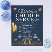 Weihnachtskirchendienst Flyer (Einzeln)