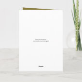 Weihnachtskirchendienste und Glockenkarte Feiertagskarte (Rückseite)