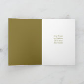 Weihnachtskirchendienste und Glockenkarte Feiertagskarte (Innenseite)