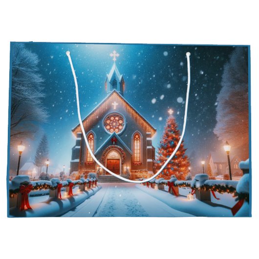 Weihnachtskirchengeschenk Große Geschenktüte (Rückseite)