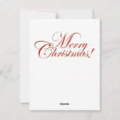 Weihnachtskirchenkarte Feiertagskarte (Rückseite)