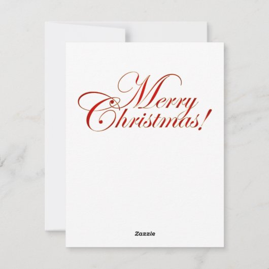 Weihnachtskirchenkarte Feiertagskarte (Rückseite)