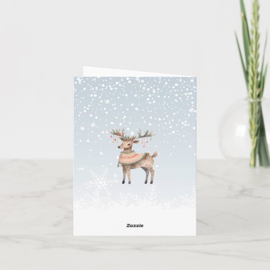 Weihnachtskirchenkarte Karte (Rückseite)