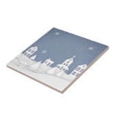 Weihnachtskirchenlandschaft Fliese (Seite)