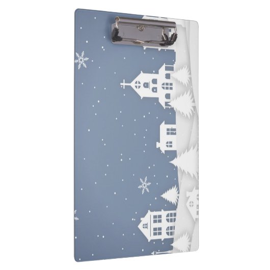 Weihnachtskirchenlandschaft Klemmbrett (Rechts)