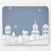 Weihnachtskirchenlandschaft Mousepad (Vorne)
