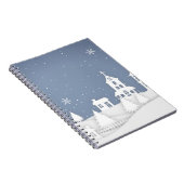 Weihnachtskirchenlandschaft Notizblock (Rechte Seite)