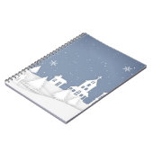 Weihnachtskirchenlandschaft Notizblock (Linke Seite)