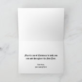 Weihnachtskirchenparissonder in der Morgenmesse Feiertagskarte (Innenseite)