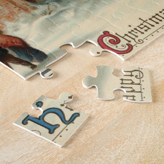 Weihnachtskirchenparissonder in der Morgenmesse Puzzle (Seite)