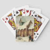 Weihnachtskirchenparissonder in der Morgenmesse Spielkarten (Rückseite)