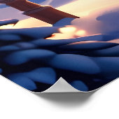 Weihnachtskirchenposter Poster (Ecke)