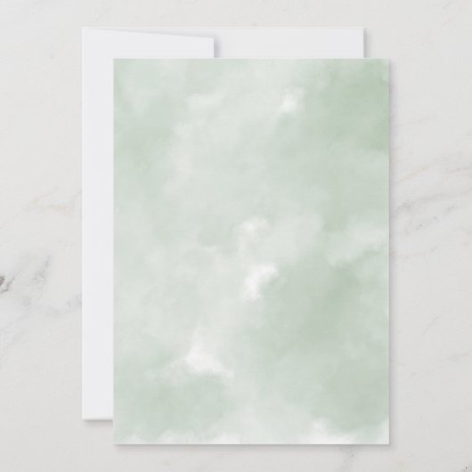 Weihnachtskirchentor Winter Engagement Party Einladung (Rückseite)