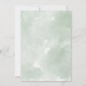 Weihnachtskirchentor Winterhochzeit Einladung (Rückseite)