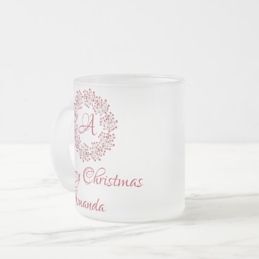 Weihnachtskirsche Mattglastasse (Vorderseite Links)