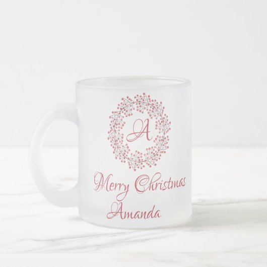 Weihnachtskirsche Mattglastasse (Links)