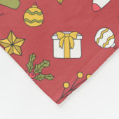 Weihnachtskissen Fleecedecke (Ecke)