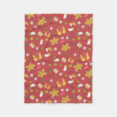 Weihnachtskissen Fleecedecke (Vorderseite)