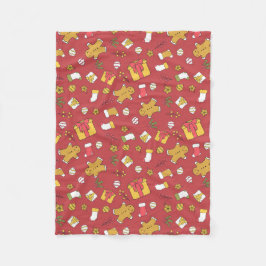 Weihnachtskissen Fleecedecke