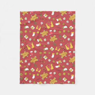 Weihnachtskissen Fleecedecke