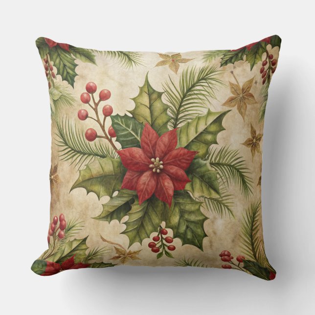 Weihnachtskissen - Retro-Urlaubsplanung Kissen (Vorderseite)