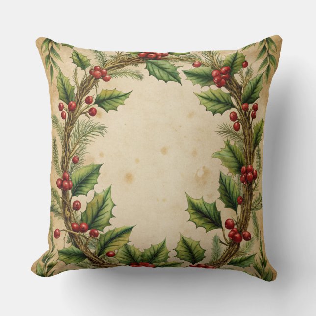 Weihnachtskissen - Retro-Urlaubsplanung Kissen (Vorderseite)