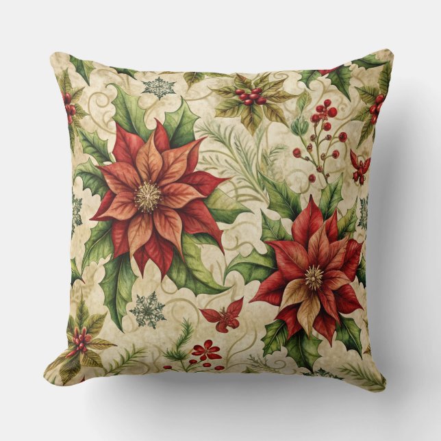 Weihnachtskissen - Retro-Urlaubsplanung Kissen (Vorderseite)