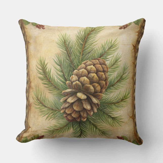 Weihnachtskissen - Retro-Urlaubsplanung Kissen (Vorderseite)