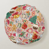 Weihnachtskissen Rundes Kissen (Rückseite)