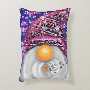 Weihnachtskissengeschenk in Lila Hut Dekokissen
