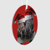 Weihnachtskisspferde Ornament (Vorderseite)