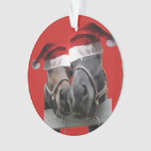 Weihnachtskisspferde Ornament (Vorderseite)