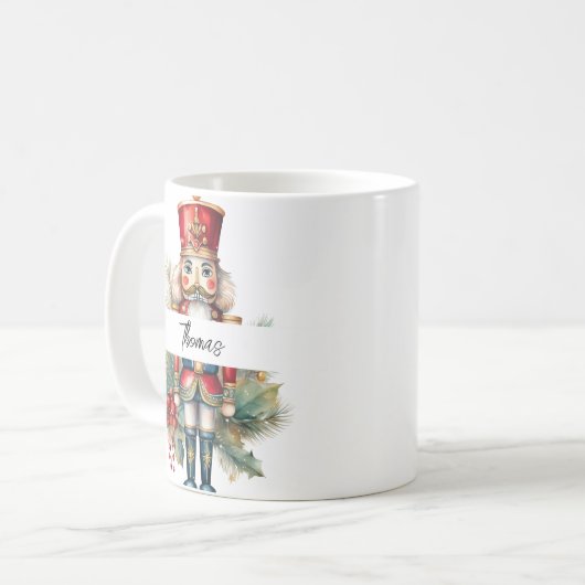Weihnachtskitcracker personalisiert kaffeetasse (Vorderseite Links)