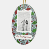 Weihnachtskites, Foto-Ornament Keramik Ornament (Links)