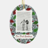 Weihnachtskites, Foto-Ornament Keramik Ornament (Hinten)