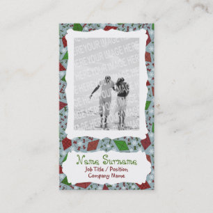 Weihnachtskites, Foto Visitenkartenvorlage Visitenkarte