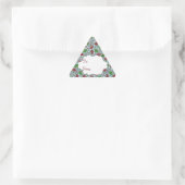 Weihnachtskites, Geschenksticker Dreieckiger Aufkleber (Tasche)