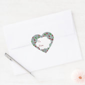 Weihnachtskites, Geschenksticker Herz-Aufkleber (Umschlag)