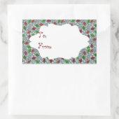 Weihnachtskites, Geschenksticker Rechteckiger Aufkleber (Tasche)