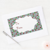 Weihnachtskites, Geschenksticker Rechteckiger Aufkleber (Umschlag)