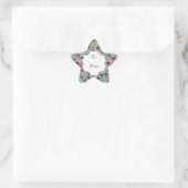 Weihnachtskites, Geschenksticker Stern-Aufkleber (Tasche)