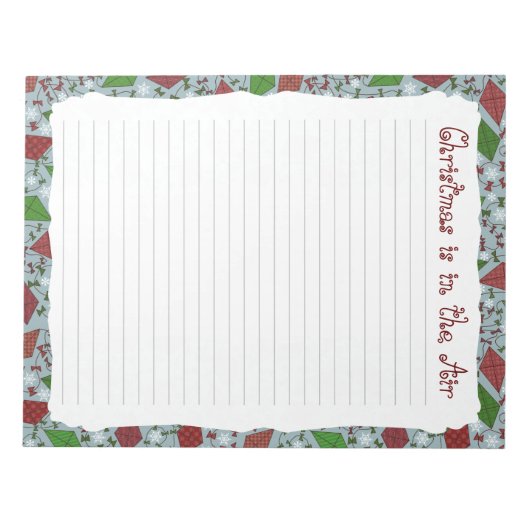 Weihnachtskites, Notizblock (Vorderseite)