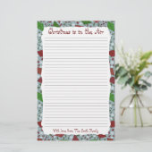 Weihnachtskites, personalisiertes Schreibpapier Briefpapier (Stehend Vorderseite)