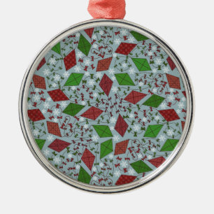 Weihnachtskites, Premium-Ornament Silbernes Ornament