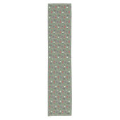 Weihnachtskits Party Table Runner (grün) Kurzer Tischläufer (Vorderseite)